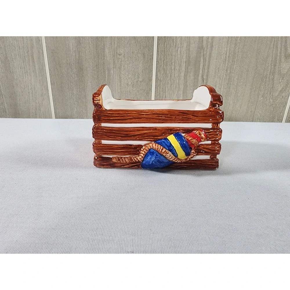 Vintage 1995 Boston Warehouse Chip & Dip Set Nautical Boat Coastal Beach Party